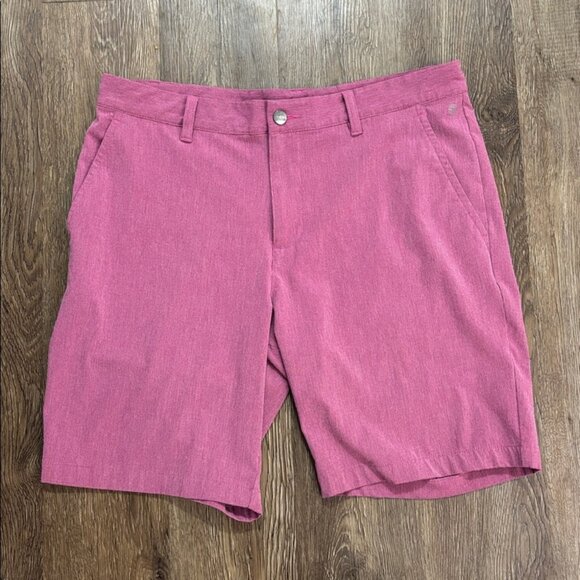 Men's Adidas Pink Golf Shorts - Picture 1 of 5